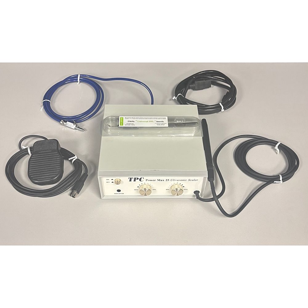 TPC Power MAX 25 - Ultrasonic Scaler (25K Inserts Only) Previous Model *Used TPC Power MAX 25 - Ultrasonic Scaler (25K Inserts Only) Previous Model *Used