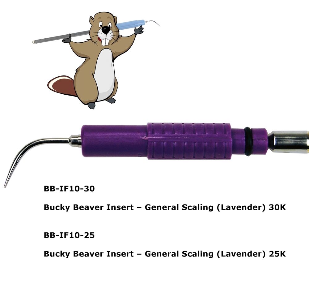 Bucky Beaver Cavitron Inserts - BB-IF 10-30 / BB-IF 10-25 (Lavender) - General Scaling *NEW