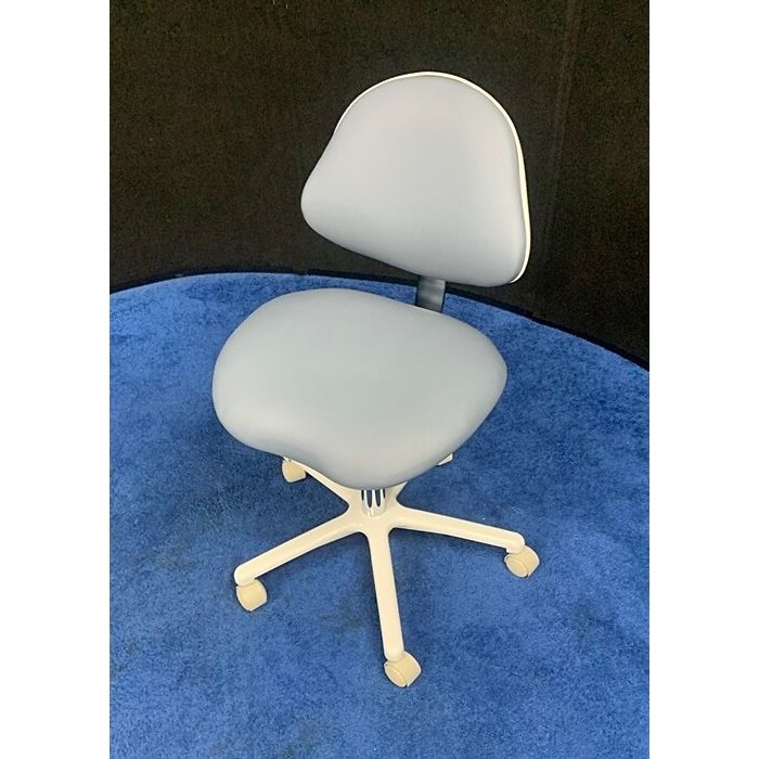 Dental EZ Galaxy Doctor Stool - Vinyl Upholstery Color of Choice *Refurbished (Blue Fog)