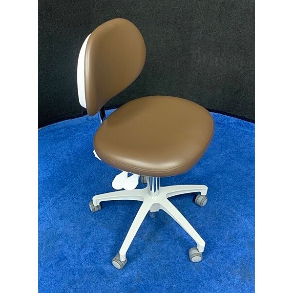 ADEC 1601 (White) Dental Doctor Stool - Ultraleather Upholstery - Color of Choice *Refurbished (Cave)