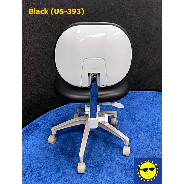 ADEC 1601 (White) Dental Doctor Stool - Vinyl Upholstery - Color of Choice *Refurbished (Black)