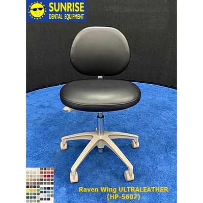 ADEC 1601 (Surf) Dental Doctor Stool - Ultraleather Upholstery - Color of Choice *Refurbished (Raven Wing)
