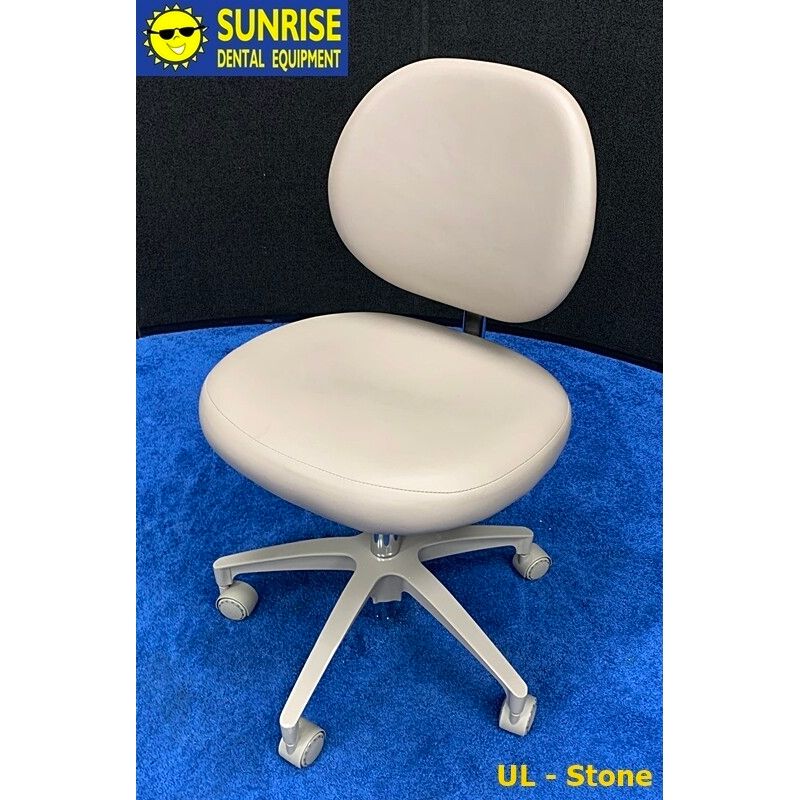 ADEC 1601 (Surf) Dental Doctor Stool - Ultraleather Upholstery - Color of Choice *Refurbished (Stone)