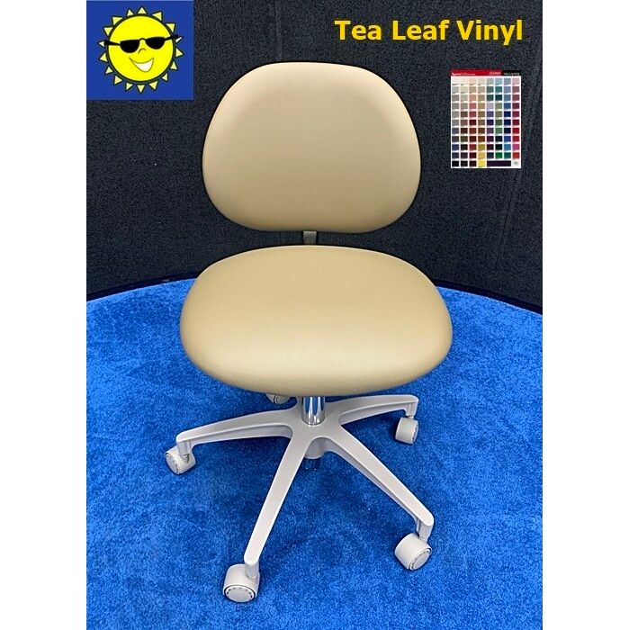 ADEC 1601 (Surf) Dental Doctor Stool - Vinyl Upholstery - Color of Choice *Refurbished (Tea Leaf)
