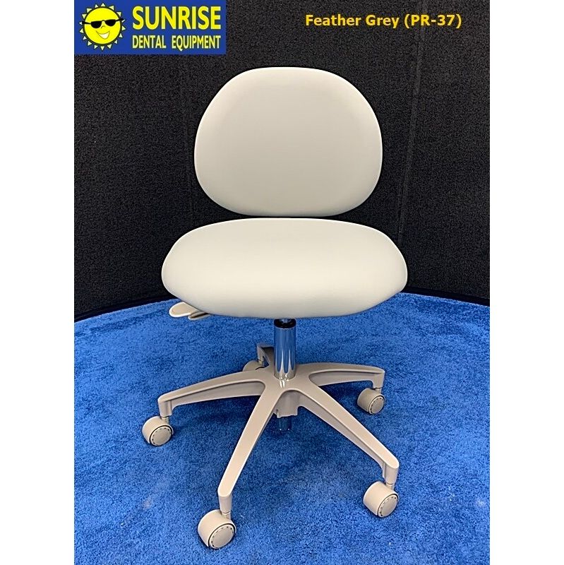 ADEC 1601 (Surf) Dental Doctor Stool - Vinyl Upholstery - Color of Choice *Refurbished (Feather)
