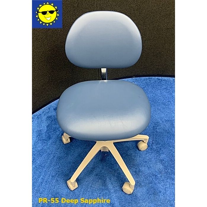 ADEC 1601 (Surf) Dental Doctor Stool - Vinyl Upholstery - Color of Choice *Refurbished (Deep Sapphire)