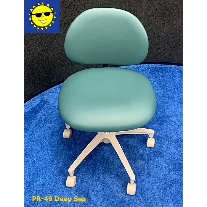 ADEC 1601 (Surf) Dental Doctor Stool - Vinyl Upholstery - Color of Choice *Refurbished (Deep Sea)