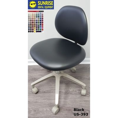 ADEC 1601 (Surf) Dental Doctor Stool - Vinyl Upholstery - Color of Choice *Refurbished (Black)