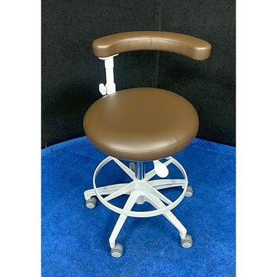 ADEC 1622 (White) Dental Assistant Stool - Ultraleather Upholstery - Color of Choice *Refurbished (Cave)