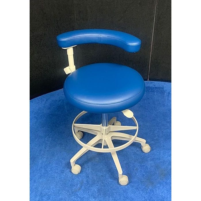 ADEC 1622 (Surf) Dental Assistant Stool - Vinyl Upholstery - Color of Choice *Refurbished (Mallard Blue)