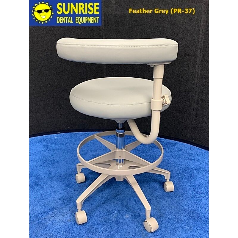 ADEC 1622 (Surf) Dental Assistant Stool - Vinyl Upholstery - Color of Choice *Refurbished (Feather)