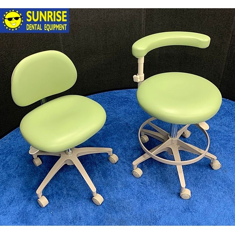 ADEC 1601 & 1622 (Surf) Dental Doctor & Assistant Stool Set - Vinyl Upholstery - Color of Choice *Refurbished (Leap Frog)