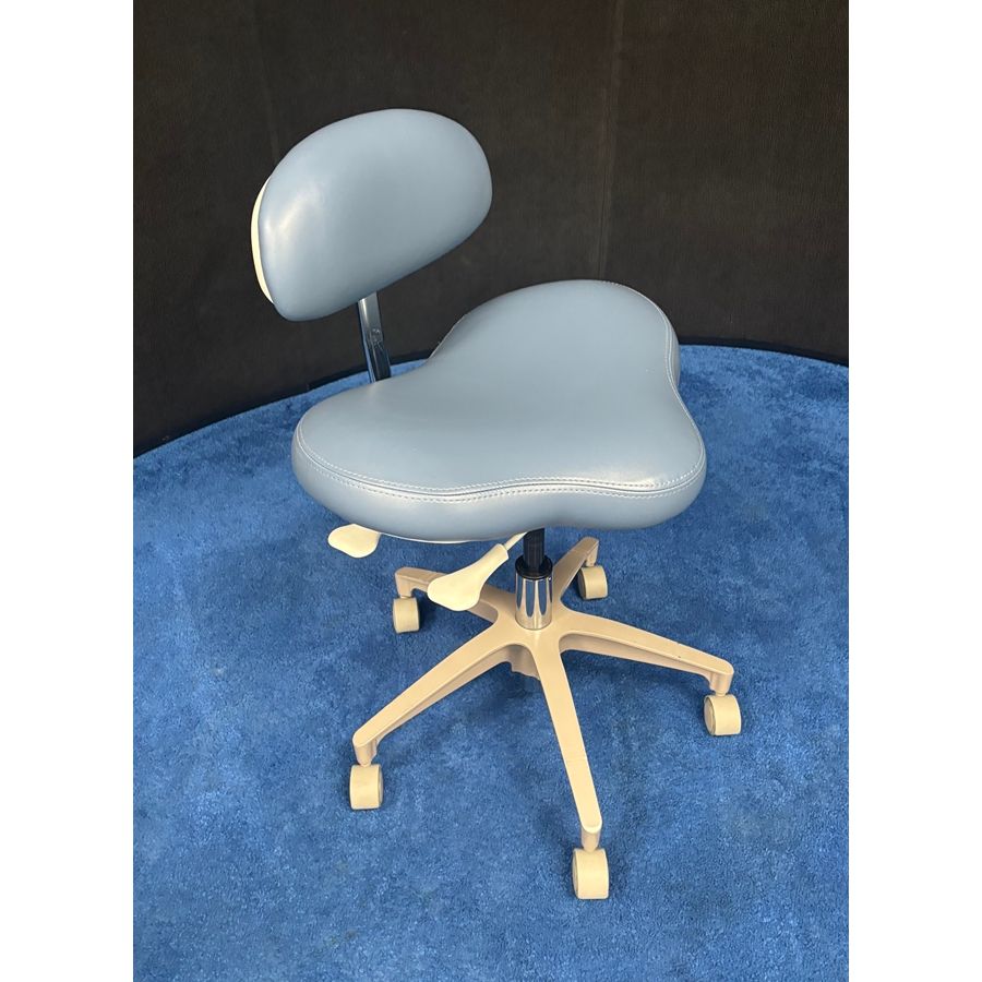 Crown Seating (BCS70) Dental Doctor Stool w/ Tilt Feature- New Vinyl Upholstery, Color of Choice *Refurbished