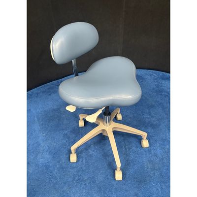 Crown Seating (BCS70) Dental Doctor Stool w/ Tilt Feature- Very Good Used Condition Upholstery - Blue Vinyl Crown Seating (BCS70) Dental Doctor Stool w/ Tilt Feature- Very Good Used Condition Upholstery - Blue Vinyl