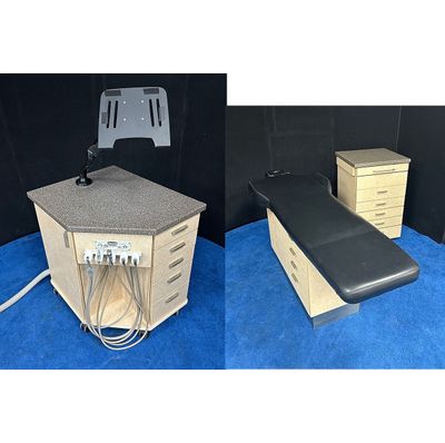 European Design 3 Room Ortho Package - PB-250 Pedo Bench, EML1820 Supply Cabinet, OC2932 Ortho Cart w/ Forest Delivery Unit - Color of Choice Vinyl Upholstery *Refurbished