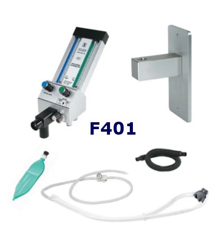 Belmed (F401) Flowmeter, Stationary Arm Mount, Scavenger Rubber Goods *New