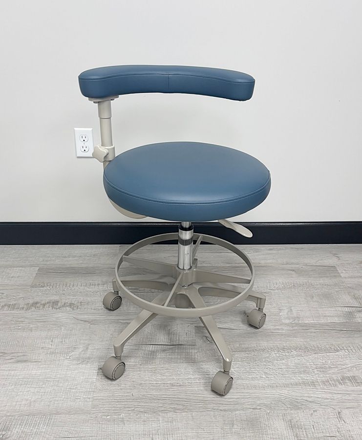 ADEC 1622 (Surf) Dental Assistant Stool - Vinyl Upholstery - Color of Choice *Refurbished (Blue Ridge) ADEC 1622 (Surf) Dental Assistant Stool - Vinyl Upholstery - Color of Choice *Refurbished (Blue Ridge)