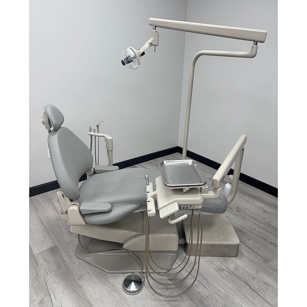 ADEC 1040 Cascade Radius Dental Operatory Package - Dual Touchpads - Seamless Vinyl Upholstery, Color of Choice *Refurbished