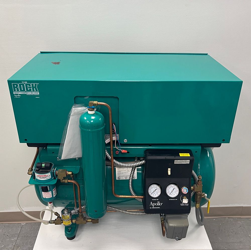 Midmark Apollo Midmark Apollo "The Rock" Dental Triple Head Oil-less Air Compressor - 5 Users (2.25 HP) *Refurbished