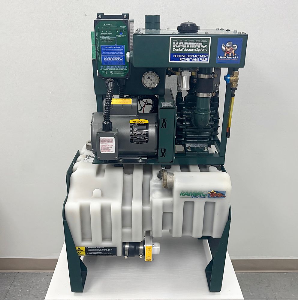 RamVac Bulldog QT2 Dental Dry-Vac / S1 Electric Control Box / 15 Gal Collection Tank Stand *Refurbished RamVac Bulldog QT2 Dental Dry-Vac / S1 Electric Control Box / 15 Gal Collection Tank Stand *Refurbished