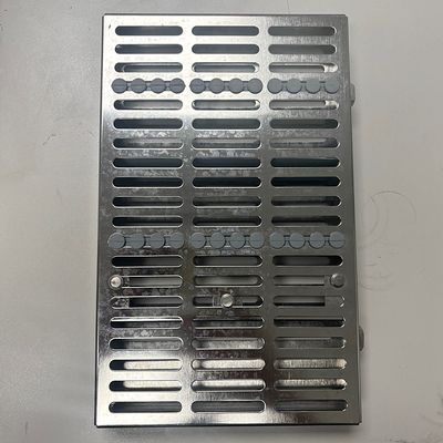 Hu-Friedy Sterilization Cassette (Gray) (10 1/2" x 6 1/2" x 1 1/4") *Used