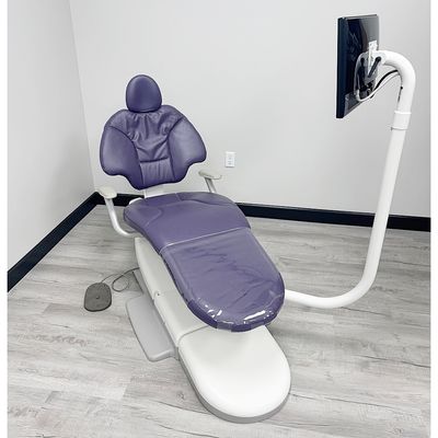 ADEC 411 Dental Patient Chair w/ Radius Monitor Mount & Screen - Plush Style, Ultraleather Upholstery, (Color of Choice) *Refurbished ADEC 411 Dental Patient Chair w/ Radius Monitor Mount & Screen - Plush Style, Ultraleather Upholstery, (Color of Choice) *Refurbished