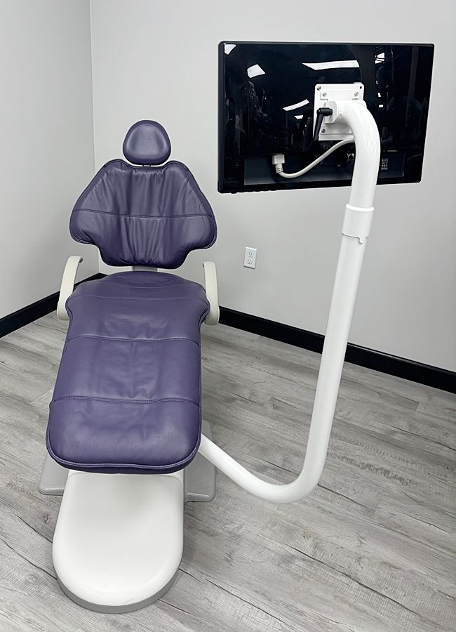 ADEC 511 Dental Patient Chair w/ Radius Monitor Mount & Screen - NEW Ultraleather Upholstery, Color of Choice *Refurbished