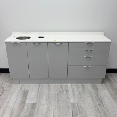 ADEC 593 Inspire Series (71"L) Side Dental Cabinet w/ Left Side Sink *NEW