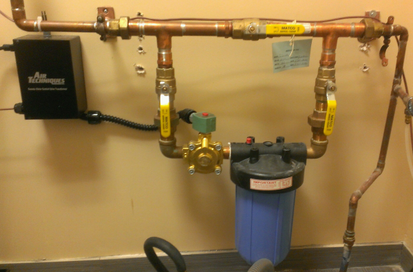 Air Techniques 1" Water Bypass Filter System - Remote Water Control Valves w/ Relay *Refurbished