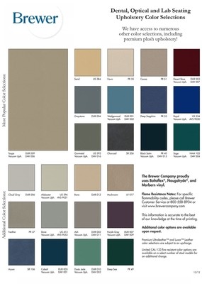 Brewer Standard Vinyl Color Chart