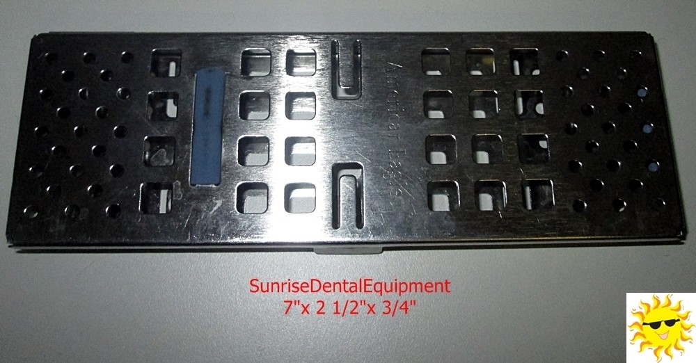 American Eagle Dental Instrument Sterilization Cassette - 7" x 2 1/2" x 3/4" *Used