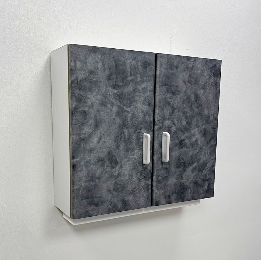 BioTec Dental Upper Wall Storage / Glove / Cup Dispenser Cabinet *Good Used Condition