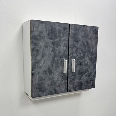 BioTec Dental Upper Wall Storage / Glove / Cup Dispenser Cabinet *Good Used Condition