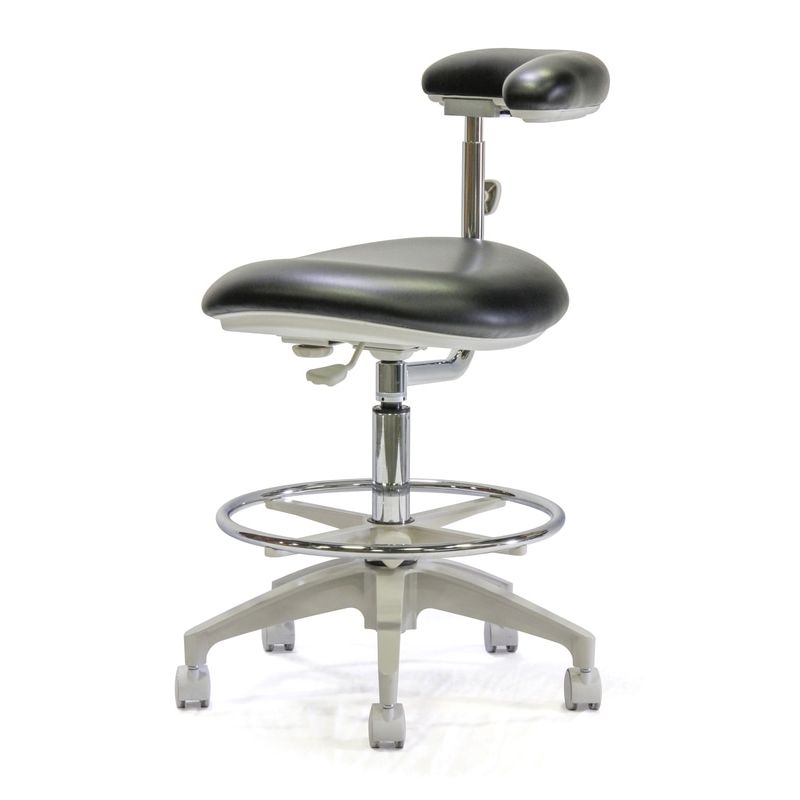 BDS (Beaverstate) AT-97 Assistant Deluxe Stool *NEW (Special Order) - Naugasoft Vinyl Upholstery - Ratcheting Body Support