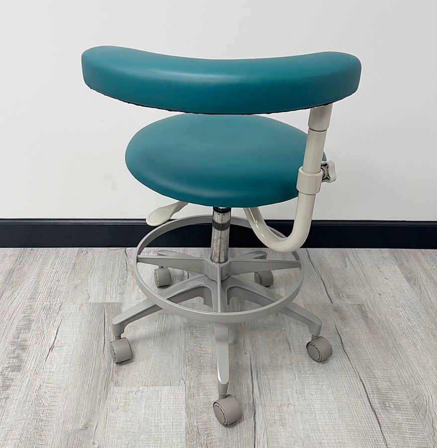ADEC 1622 (Surf) Dental Assistant Stool - Vinyl Upholstery - Color of Choice *Refurbished (Grotto) ADEC 1622 (Surf) Dental Assistant Stool - Vinyl Upholstery - Color of Choice *Refurbished (Grotto)
