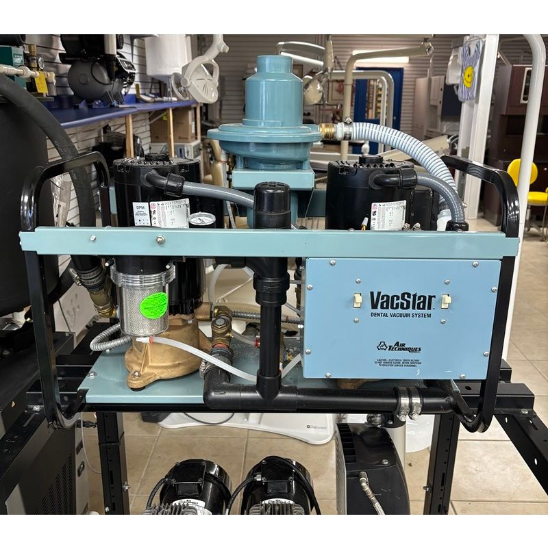 Air Techniques VacStar 80H Dual Head Dental Wet Ring Vacuum System w/ Water Recycler - (5-7 User) (4 HP) *Refurbished Air Techniques VacStar 80H Dual Head Dental Wet Ring Vacuum System w/ Water Recycler - (5-7 User) (4 HP) *Refurbished