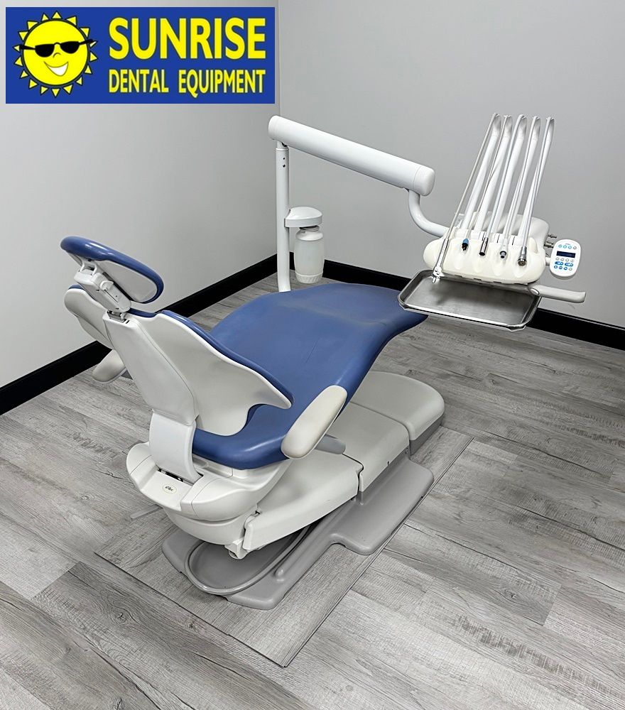 ADEC 411 Dental Patient Chair w/ Adec 333 Radius Euro Delivery Unit - New Ultraleather Upholstery, Color of Choice *Refurbished
