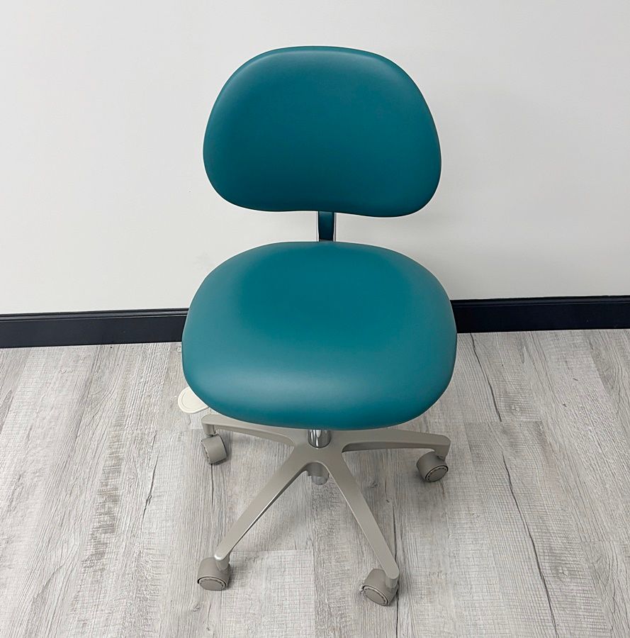 ADEC 1601 (Surf) Dental Doctor Stool - Vinyl Upholstery - Color of Choice *Refurbished (Grotto) ADEC 1601 (Surf) Dental Doctor Stool - Vinyl Upholstery - Color of Choice *Refurbished (Grotto)