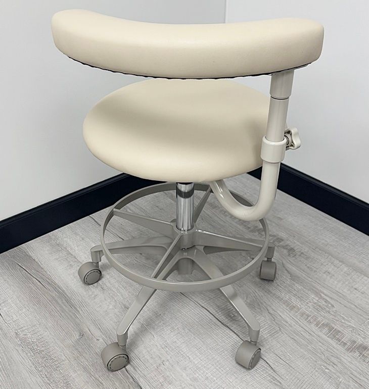 ADEC 1622 (Surf) Dental Assistant Stool - Vinyl Upholstery - Color of Choice *Refurbished (Fawn) ADEC 1622 (Surf) Dental Assistant Stool - Vinyl Upholstery - Color of Choice *Refurbished (Fawn)