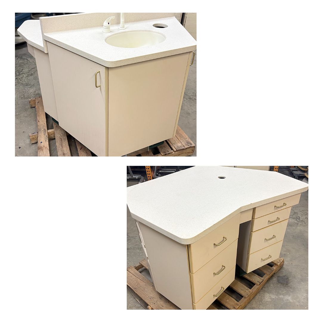 Custom Ortho Cabinet Package (3) Cabinets Total - 2 w/ Sink & 1 w/o Sink *Used