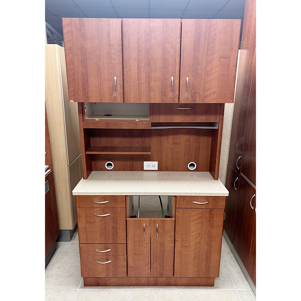 BioTec (Royal) Dental Rear Treatment Cabinet  (Amber Cherry) *Certified Used Condition