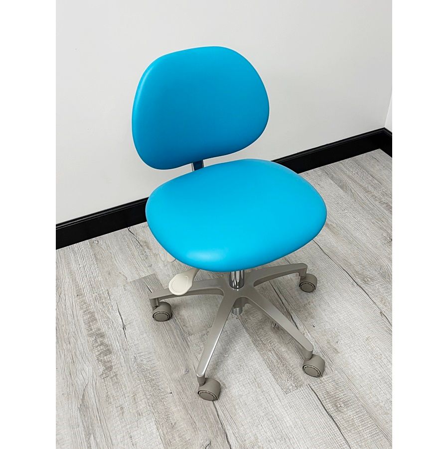 ADEC 1601 (Surf) Dental Doctor Stool - Vinyl Upholstery - Color of Choice *Refurbished (Capri Blue) ADEC 1601 (Surf) Dental Doctor Stool - Vinyl Upholstery - Color of Choice *Refurbished (Capri Blue)