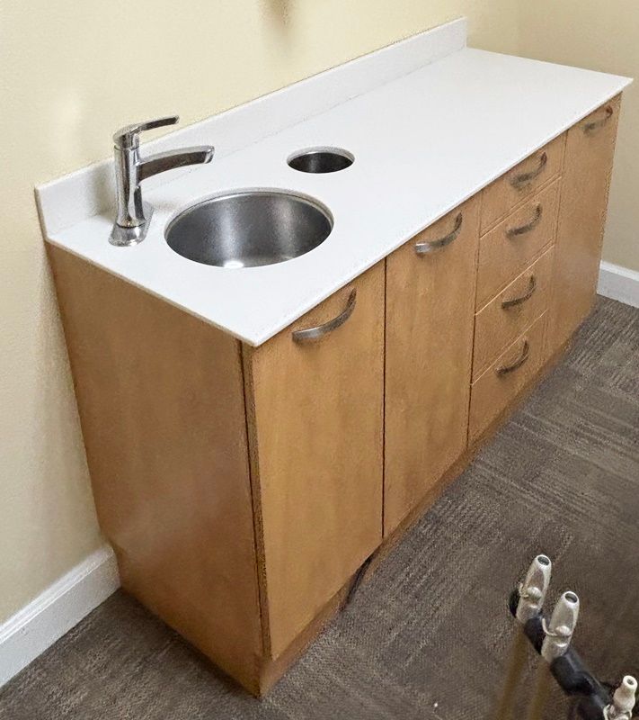 MCC Dental Side Cabinet (51 MCC Dental Side Cabinet (51") - Left Side Sink *Excellent Used Condition