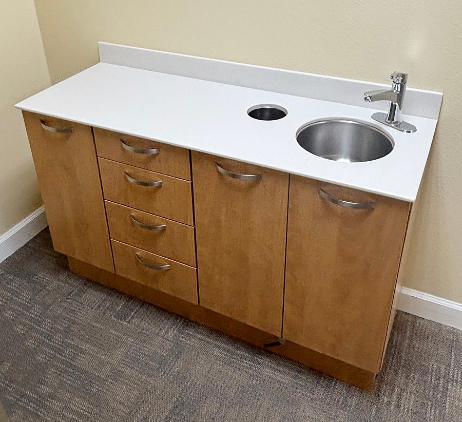 MCC Dental Side Cabinet (51 MCC Dental Side Cabinet (51") - Right Side Sink *Excellent Used Condition