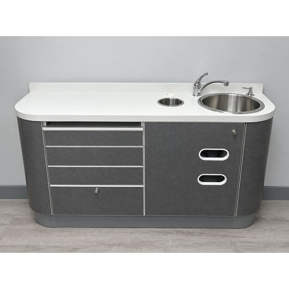 ADEC 5531 Dental Side Cabinet - Right Sink *Excellent Used Condition ADEC 5531 Dental Side Cabinet - Right Sink *Excellent Used Condition