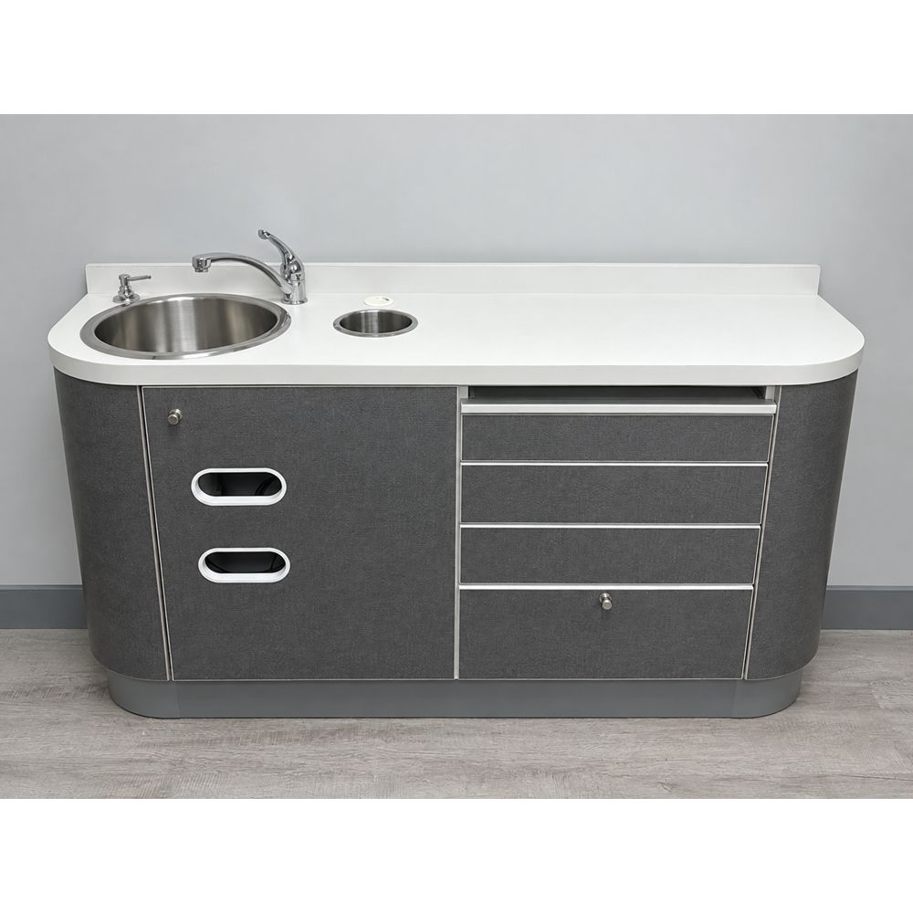 ADEC 5531 Dental Side Cabinet - Left Sink *Excellent Used Condition ADEC 5531 Dental Side Cabinet - Left Sink *Excellent Used Condition