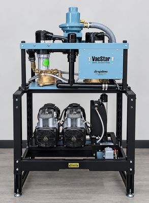Mechanical Room Special - Air Techniques AirStar 30 Compressor & VacStar 80H Wet Vacuum w/ Rack Stand *Refurbished