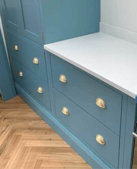2 Drawer Base Cabinet, Kitchen Style: Windsor, Width: 500mm Wide