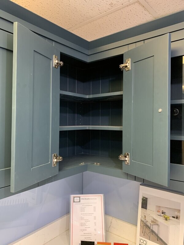 2 Door L Shaped Corner Wall Cabinet