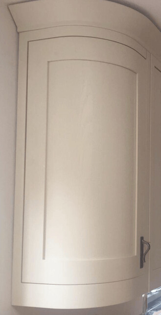 1 Door Curved Wall Cabinet